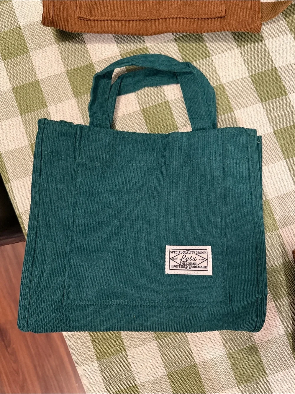 Canvas Tote Bag lot - Brown/Teal/Black Options